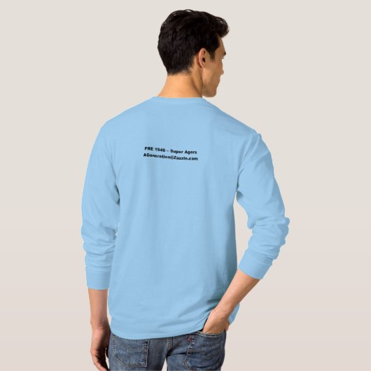 Super Agers BAR CODE Mannen T-Shirt (Achterkant volledig)