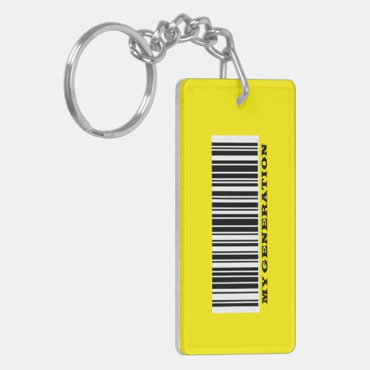 Super Agers BAR CODE sleutelketen Sleutelhanger (Voorkant Links)