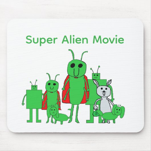 Super Alien Movie Full Character Mouse Pad Muismat (Voorkant)