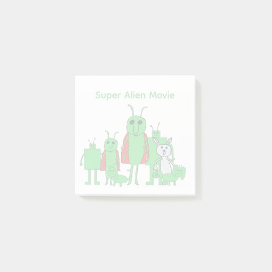 Super Alien Movie Full Character Post-it® Notes (Voorkant)