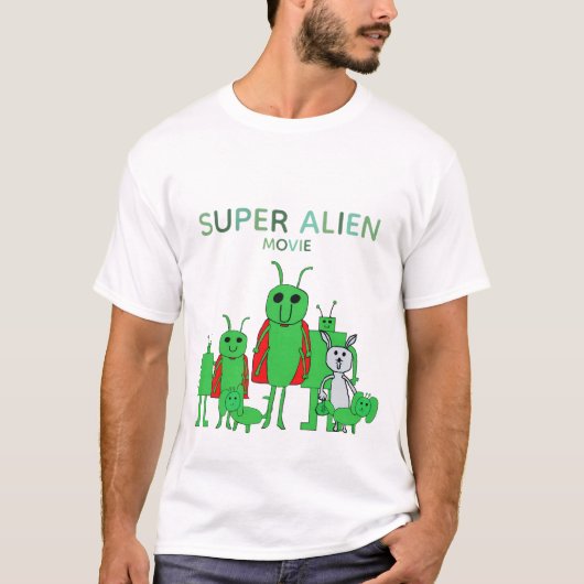 Super Alien Movie Tee w/Cast T-shirt (Voorkant)