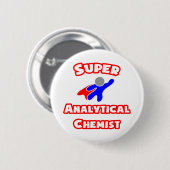 Super Analytische Chemicus Ronde Button 5,7 Cm (Voorkant /achterkant)