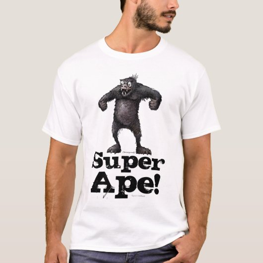 Super Ape Funny Mannen - Aangepaste aap T-shirt (Voorkant)