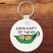 Super Aunty of Twins Pod Sleutelhanger (Voorkant)