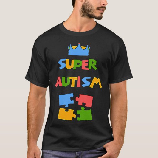 Super Autism Awareness Design T-shirt (Voorkant)