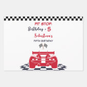 Super auto race kinderen verjaardag inpakpapier vel (Voorkant)