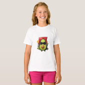 Super Avocado Helden Illustratie T-shirt (Voorkant volledig)