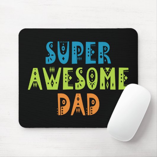 Super Awesome Dad Father's Day Mouse Pad Muismat (Met muis)