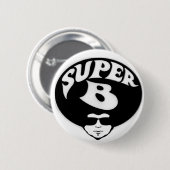 Super B Afro-knop Ronde Button 5,7 Cm (Voorkant /achterkant)