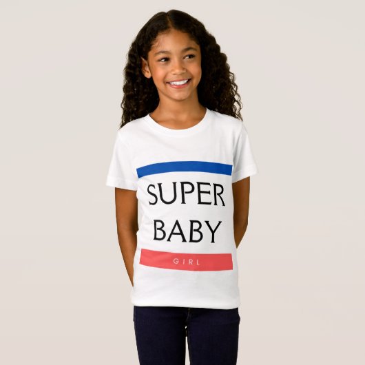 SUPER BABY GIRL T-SHIRT (Voorkant volledig)