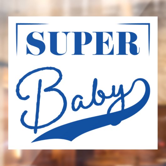 Super Baby Raamsticker (Vel 2)
