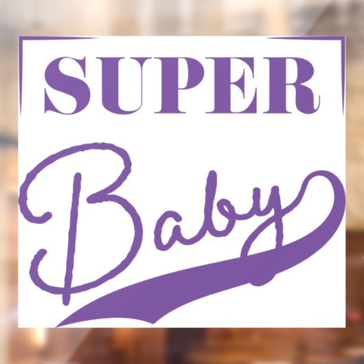 Super Baby Raamsticker (Vel 2)