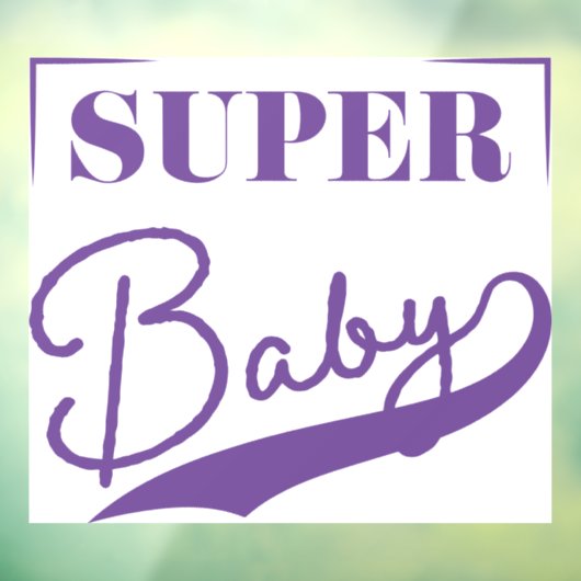 Super Baby Raamsticker (Vel 3)