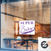 Super Baby Raamsticker (Cafe Raam)