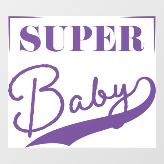 Super Baby Raamsticker (Vel)