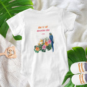SUPER BABY Tropical Parrot Oerwoud Baby shower Romper