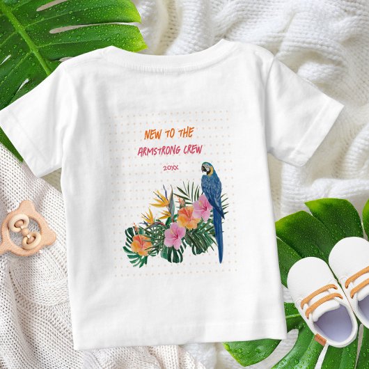 SUPER BABY Tropical Parrot Waterverf Baby shower