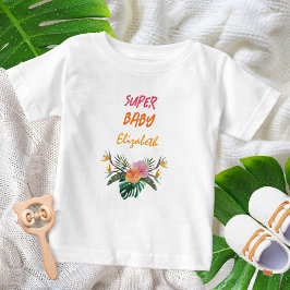 SUPER BABY Tropical Parrot Waterverf Baby shower