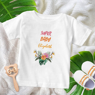 SUPER BABY Tropical Parrot Waterverf Baby shower