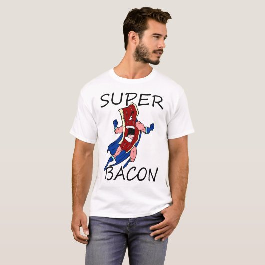 SUPER BACON T-SHIRT (Voorkant volledig)