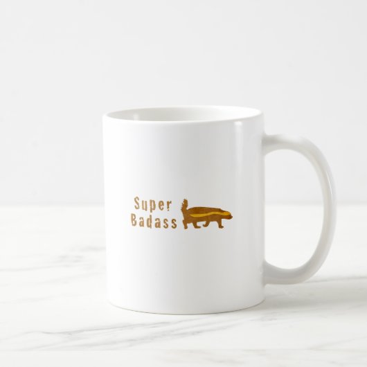 Super Badass Honey Badger - Koffiemok (Rechts)