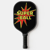 Super Bal Super Papa Comic Stijl Pickleball Paddle (Voorkant)