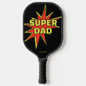 Super Bal Super Papa Comic Stijl Pickleball Paddle (Achterkant)