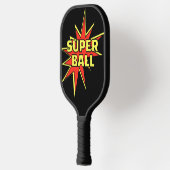 Super Bal Super Papa Comic Stijl Pickleball Paddle (Links)