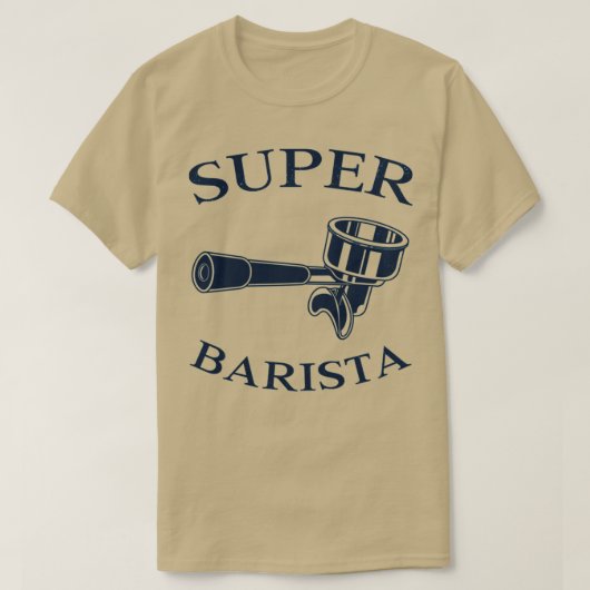 SUPER BARISTA T-SHIRT (Design voorkant)
