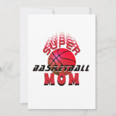 Super Basketball Mam Sporty Moederdag Aankondiging (Voorkant)