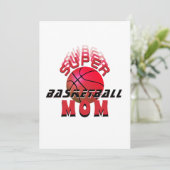 Super Basketball Mam Sporty Moederdag Aankondiging (Staand voorkant)