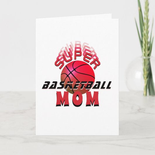 Super Basketball Mam Sporty Moederdag Kaart (Voorkant)