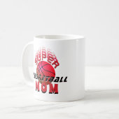 Super Basketball Mam Sporty Moederdag Koffiemok (Voorkant links)