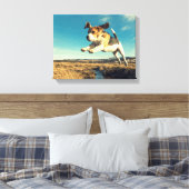Super Beagle Dog - Premium verpakt Canvas (Insitu (Slaapkamer))