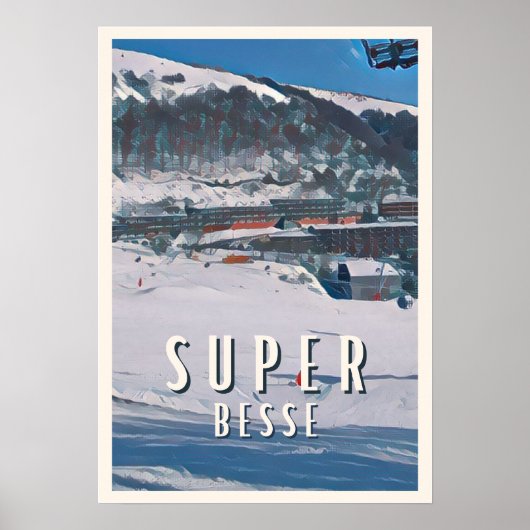 Super Besse Skigebied Poster (Voorkant)