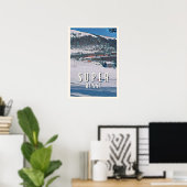 Super Besse Skigebied Poster (Thuiskantoor)