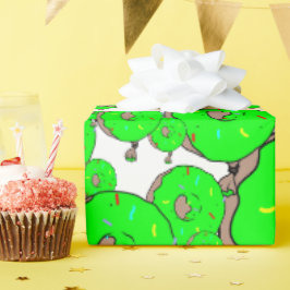 Super Big Green Yum Cadeaupapier