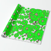 Super Big Green Yum Cadeaupapier (Uitgerold)