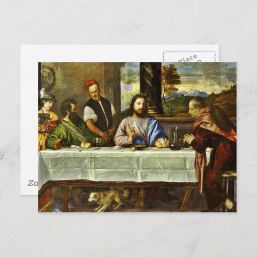 Super bij Emmaus met vrienden Briefkaart (Voorkant / Achterkant)