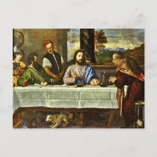 Super bij Emmaus met vrienden Briefkaart (Voorkant)