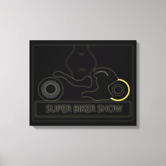 SUPER BIKER-SHOW CANVAS AFDRUK (Voorkant)