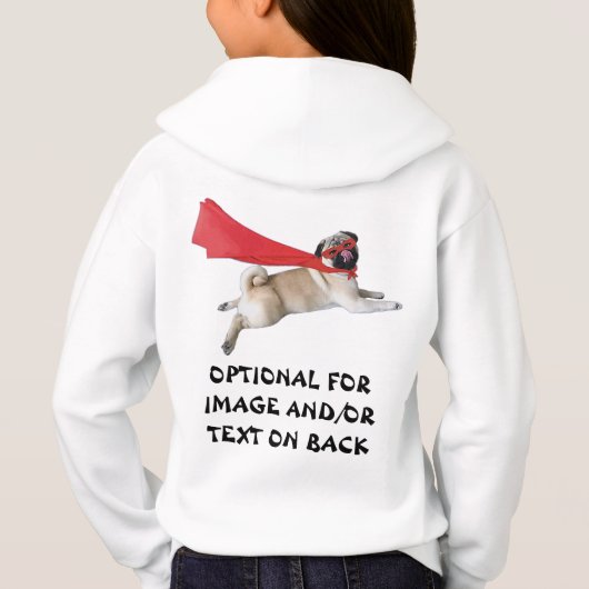 Super Biscuit Flying Pug Hond Pap Mam (Achterkant)