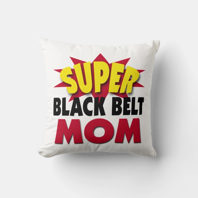 Super Black Belt mam Kussen (Voorkant)