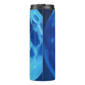 Super Blauwe Maan in de Sky Tumbler Thermosbeker (Achterkant)