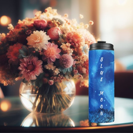 Super Blauwe Maan in de Sky Tumbler Thermosbeker