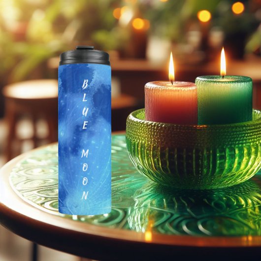 Super Blauwe Maan in de Sky Tumbler Thermosbeker