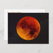 Super Blood Moon Eclipse 2019 Briefkaart (Voorkant / Achterkant)
