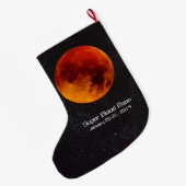 Super Blood Moon Eclipse 2019 Grote Kerstsok (Achterkant (Hangend))