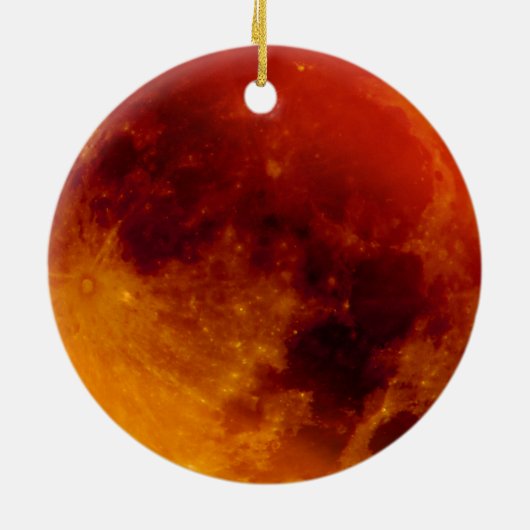 Super Blood Moon Eclipse 2019 Keramisch Ornament (Achterkant)