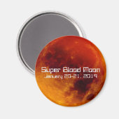 Super Blood Moon Eclipse 2019 Magneet (Voorkant / Achterkant)